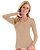 Blusa Bege Sem Costura De Manga Longa Zee Rucci - ZR0902004C122 - Imagem 1