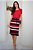 Conjunto De Saia Com Listras Vermelho Off White E Azul - 9981 - Imagem 1
