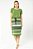 Conjunto De Saia Com Listras Verde Off White E Azul - 9981 - Imagem 1