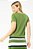 Conjunto De Saia Com Listras Verde Off White E Azul - 9981 - Imagem 4