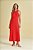 Vestido Maxi Midi Vermelho Sem Manga Em Ribana Canelada - 104911 - Imagem 1