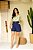 Shorts Azul Com Bolsos Frontais E Acompanha Cinto Clamila - 10684 - Imagem 1
