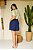 Shorts Azul Com Bolsos Frontais E Acompanha Cinto Clamila - 10684 - Imagem 2