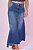 Saia Midi Jeans Assimétrica Com Fenda Frontal - 105121 - Imagem 1