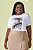 T-Shirt Branca Com Estampa Frontal Em Malha Viscolycra - 201859 - Imagem 1