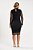 Vestido Preto Em Tela Com Manga Longa E Gola Alta Elegance All Curves - 052577 - Imagem 4