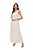 Vestido Longo Cru Em Viscose Flamê Nula Manga Com Laço - 104985 - Imagem 1