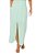 Saia Maxi Midi Verde Em Viscose Flamê Linên Com Fenda Frontal - 104956 - Imagem 1