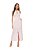 Saia Maxi Midi Rosa Em Viscose Flamê Linên Com Fenda Frontal - 104956 - Imagem 2
