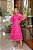 Vestido Midi Pink Em Guipir E Renda Com Botões Frontais Doce Maria - 03936017 - Imagem 1