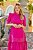 Vestido Midi Fucsia Em Laise E Guipir Com Gola Alta Doce Maria - 03872017 - Imagem 3