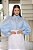 Camisa Azul Em Tricoline Com Renda E Guipir Doce Maria - 03840008 - Imagem 1