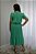 Vestido Midi Verde Em Chiffon De Manga Curta Com Saia Plissada - 42226 - Imagem 2