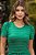 Vestido Verde Listrado Em Malha Viscopoly Com Faixa Maria Amore - 00897 - Imagem 2