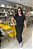 Conjunto De Saia Midi Preto Com Listras Off White - 13455 - Imagem 3