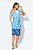 Vestido Estampado De Azul Claro E Marinho E Off White Clamila - 10708 - Imagem 2