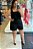 Conjunto De Shorts Preto Com Fios De Lurex Em Viscopoly - 12413 - Imagem 2