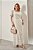 Vestido Longo Cru Com Barrado Bordado E Decote Quadrado - 42364 - Imagem 4
