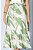 Conjunto De Saia Midi Estampado De Verde E Off White Clamila - 10727 - Imagem 4