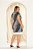 Vestido Estampado De Preto E Off White Acompanha Faixa Clamila - 10661 - Imagem 2