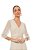 Conjunto De Saia Midi Off White Com Babados Em Tule Com Lurex - 105144 - Imagem 2