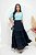 Saia Maxi Midi Preta Em Viscose Com Poliamida Maria Amore - 00996 - Imagem 4