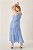 Vestido Maxi Midi Azul Sem Manga Em Viscopoly Três Marias - 42260 - Imagem 2