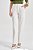 Calça Off White Reta Em Sarja Com Elastano Com Bolsos - 105237 - Imagem 1