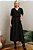 Conjunto De Saia Maxi Midi Preta Com Pespontos Caqui Simple Life - 15191 - Imagem 1