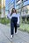 Camisa Plus Size Branca Com Detalhe No Punho E Botões Frontais - 23543 - Imagem 1