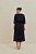 Vestido Midi Azul Em Chiffon Com Manga Plissada Simple Life - 15297 - Imagem 2