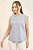 Blusa Plus Size Sem Manga Listrada Em Algodão Com Renda - 22405 - Imagem 1