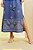 Vestido Maxi Midi Azul Com Bordado Em Fio Metalizado E Acompanha Faixa - 5588 - Imagem 3