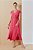 Vestido Maxi Midi Pink Com Fendas Frontais E Acompanha Cinto - 5582 - Imagem 2