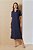 Vestido Midi Azul Em Viscopoly Decote Gota Com Detalhe De Corrente - 5556 - Imagem 1