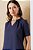 Vestido Midi Azul Em Viscopoly Decote Gota Com Detalhe De Corrente - 5556 - Imagem 5