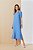 Vestido Midi Azul Claro Em Viscopoly Decote Gota Com Detalhe De Corrente - 5556 - Imagem 1