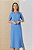 Vestido Midi Azul Claro Em Viscopoly Decote Gota Com Detalhe De Corrente - 5556 - Imagem 2