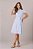 Vestido Midi Listrado De Azul E Off White Acompanha Faixa Tatá Martello - 05703 - Imagem 4