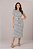 Vestido Midi Listrado De Preto E Off White Com Faixa Tatá Martello - 05356 - Imagem 4