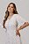 Vestido Estampado Em Linho Jacquard Com Botões Frontais Nítido Jeans - 03771 - Imagem 3