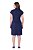 Vestido Jeans Collor Azul Com Botões De Pressão Frontais Hapuk - 061805 - Imagem 2