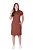 Vestido Jeans Collor Marrom Com Botões De Pressão Frontais Hapuk - 061805 - Imagem 1