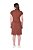 Vestido Jeans Collor Marrom Com Botões De Pressão Frontais Hapuk - 061805 - Imagem 2