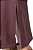 Saia Plus Size Maxi Midi Marrom Em Couro Ecológico Com Botões Encapados Hapuk - 039184 - Imagem 6