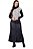 Saia Plus Size Maxi Midi Preta Em Couro Ecológico Com Botões Encapados Hapuk - 039184 - Imagem 1