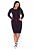 Vestido Preto Em Malha Com Recortes Pink Em Malha Canelada Hapuk - 060956 - Imagem 1
