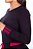 Vestido Preto Em Malha Com Recortes Pink Em Malha Canelada Hapuk - 060956 - Imagem 5