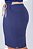 Vestido Azul Em Malha Com Recortes Nude Em Malha Canelada Hapuk - 060956 - Imagem 5