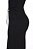Vestido Midi Preto Detalhe Sobreposto Com Ilhós e Cordão Hapuk - 061045 - Imagem 4